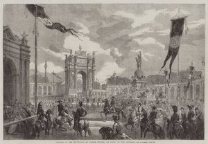 Ouverture du boulevard du Prince Eugène, à Paris, par l